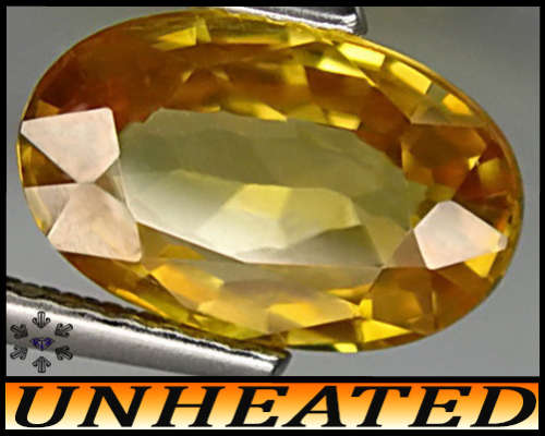 3.28ct Intense Yellow Tanzania Zircon - VS - Unheated Natural Modern Mixed Oval