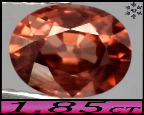 1.85ct Tanzania Medium Orange Zircon - VVS - Natural Unheated Modern Mix Facet Oval