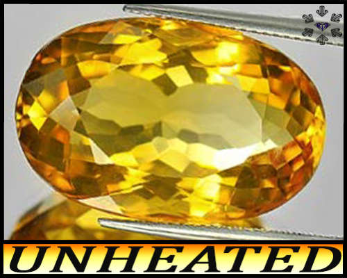 28.88ct Lapa Da Onca Unheated Yellow Citrine - VVS - Modern Fancy Mixed Facet Oval Gem