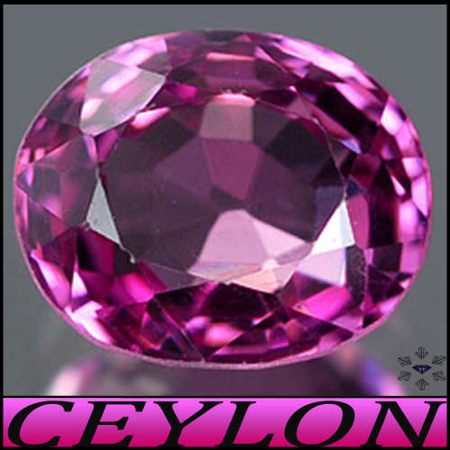 0.90ct Unheated Sri-Lanka Spinel Gem - SI - Light Reddish Purple Mix Faceted Oval