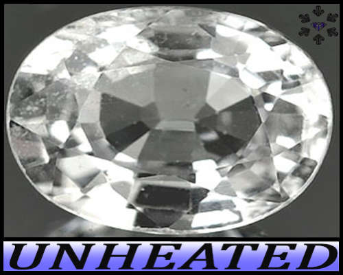 1.14ct Ceylon Colourless Spinel Gem - SI - Unheated Eye Clean Oval