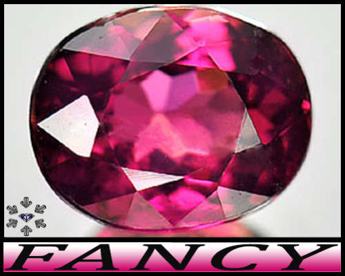 0.98ct Unheated Nigeria Rubellite Gem - VS  - Strongly Purplish Vivid Red Oval