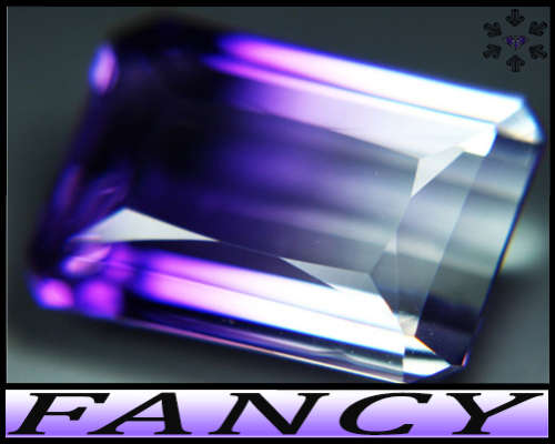 21.05ct Clear to Violet Purple Brazilian Amethyst - VVS - Fancy Facet Octagon (Gently Heated)
