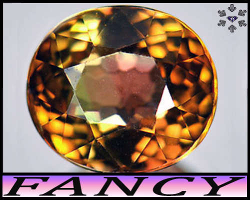 1.34ct Unheated Party Colour Nigeria Tourmaline - VS - Natural Mix Faceted Round Gem