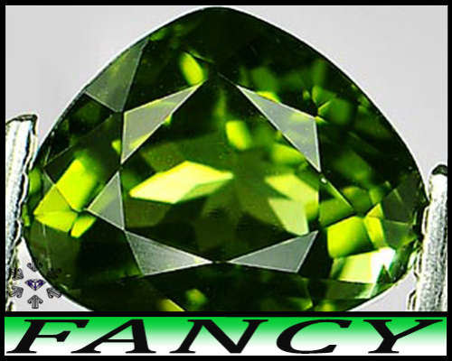 1.35ct Unheated Nigeria Green Tourmaline - IF - Precision Multi-Faceted Pear Gem