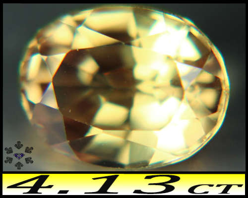 4.13ct Fancy Yellow Sapphire - VVS - Modern Mixed Oval (Synthetic Corundum)