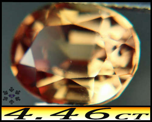 4.46ct Golden Yellow Sapphire - VVS - Mixed Facet Oval (Synthetic Corundum)