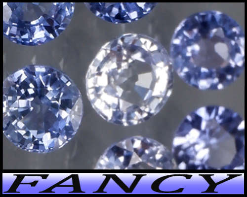 0.39ct Two Matching Light Blue Tanzania Sapphire - VS - Stunning Pair Brilliant Rounds (Heated)