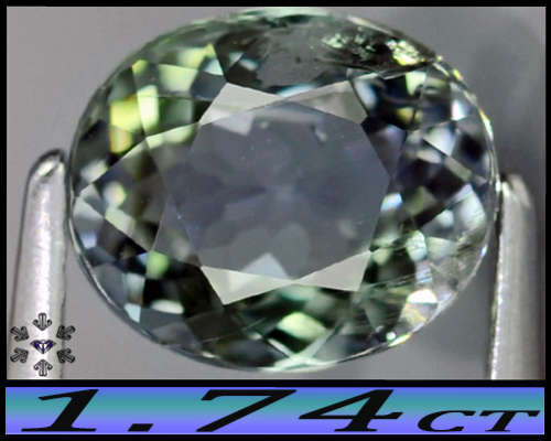 1.74ct Unheated Greenish Violet Deep Blue Tanzanite - SI - Natural Modern Multi-Facet Cushion Gem