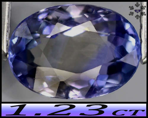1.23ct Unheated Violet Intense Blue Tanzanite - SI - Natural Arusha Modern Mixed Oval Gem
