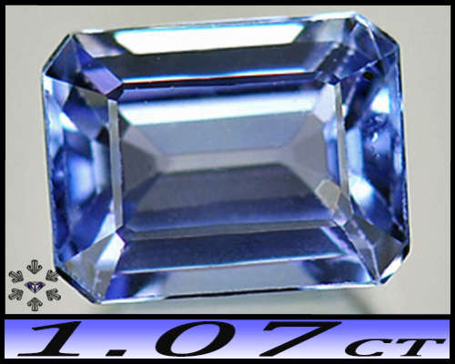 1.07ct Deep Blue Intense Violet Tanzanite Gem - VS - Awsome Natural Arusha Octagon