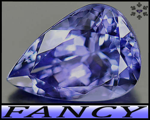1.15ct Vivid Violet Intense Blue Tanzanite - VVS - Arusha Natural Brilliant Faceted Fancy Pear