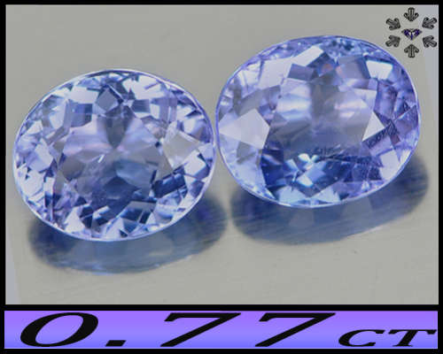 0.77ct Violetish Deep Blue Tanzanite - VS - One Natural Tanzania Oval Gem