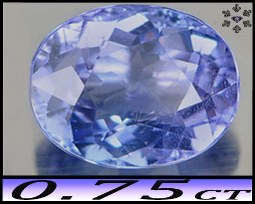 0.75ct Violetish Deep Blue Tanzanite Gem - SI - One Arusha Multi-Faceted Oval