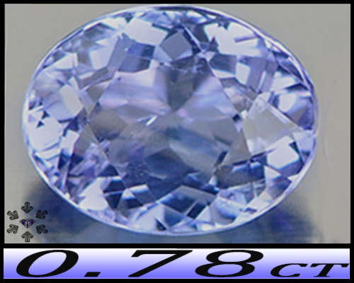 0.78ct One Violetish Deep Blue Tanzanite - VS - Arusha Tanzania Multi-Facet Oval