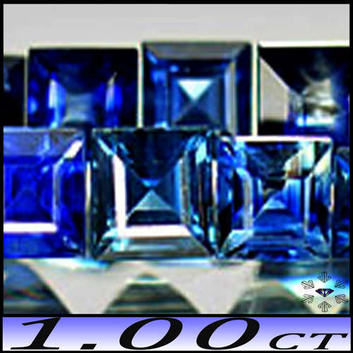 1.00ct Intense Blue Sapphire Parcel- VS - Ten Madagascan Princess Gems