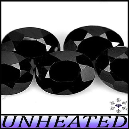 1.78ct Two Jet Black Thailand Spinel - Matching Pristine Pair Opaque Ovals