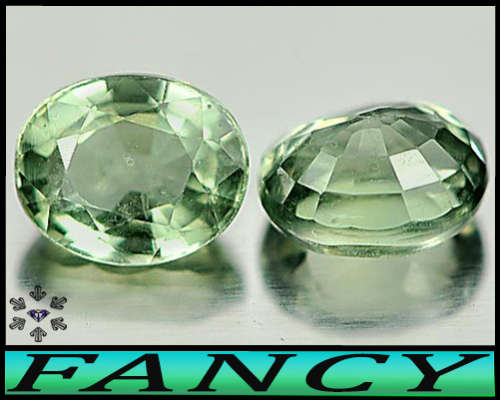 1.17ct Two Matching Gorgeous Green Sapphire - VVS - Natural Pair Madagascar Oval Gems