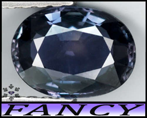 1.21ct Unheated Greenish-Blue-Violet Sapphire - VS - Rare Fancy Tri-Colour Tanzania Gem