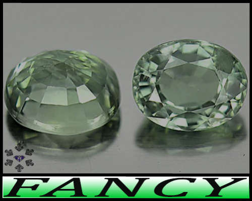 1.25ct Pair Vivid Medium Green Sapphire - VS - Two Fascinating Tanzania Oval Gems