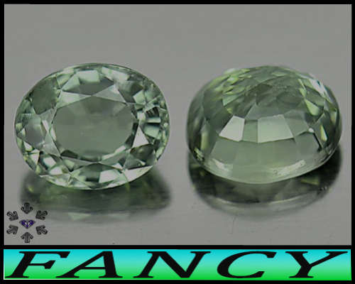 1.19ct Two Medium Deep Green Sapphire - VS - Pair Matching Tanzania Oval Gems