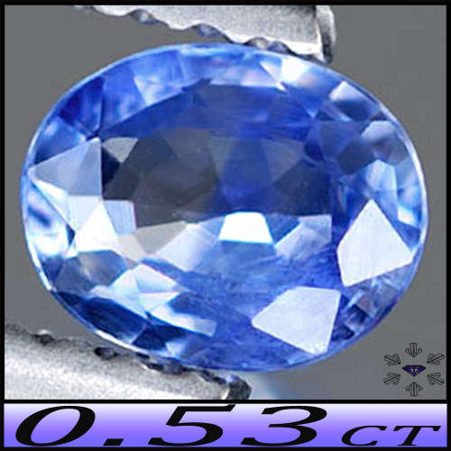 0.53ct Violetish Blue Natural Tanzanite - VS - Fancy Multi-Facet Oval Gem