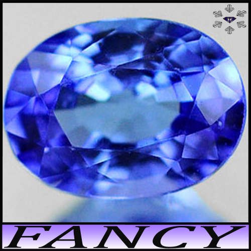 0.80ct Deep Violet Intense Blue Tanzanite - VVS - Perfect Modern Mixed Fancy Oval