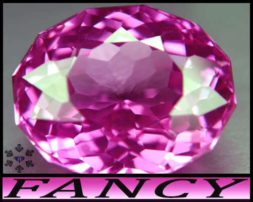 12.67ct Perfect Lustrous Vivid Pink Topaz - VVS - Brazillian Fancy Round (Treated)
