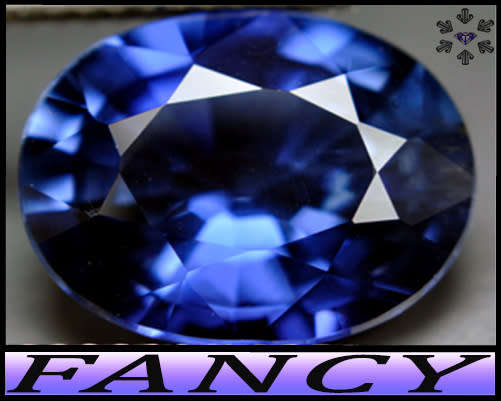 4.95ct Brilliant Deep Blue Sapphire - VVS - Fancy Facet Oval (Synthetic Corundum)