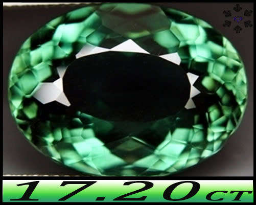 17.20ct Vivid Green Prasiolite Amethyst - VS - Uruguay Multi-Facet Oval Gem