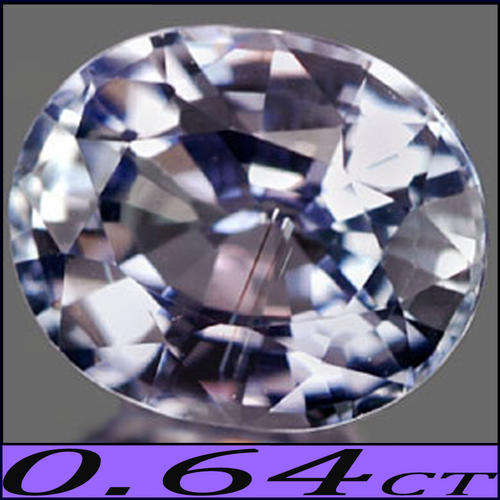 0.64 CT BEAUTIFUL BLUE VIOLET NATURAL TANZANITE GEMSTONE POLISHED IN A PRISTINE OVAL.
