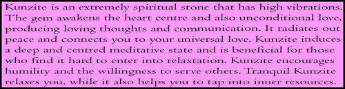 KUNZITE - CERTIFYABLE UNTREATED OR TREATED GEMSTONES FROM CALIFORNIA OR AFGHANISTAN.