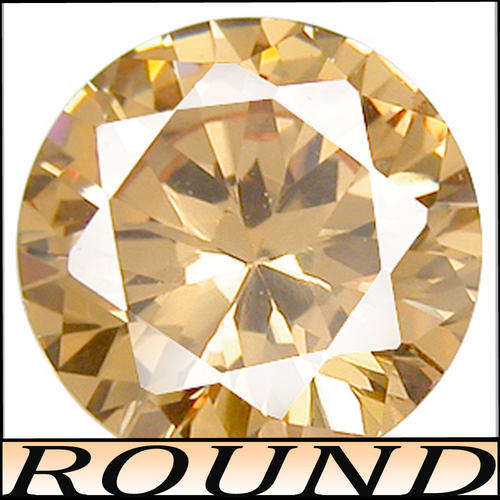 1.90 CT RED YELLOW AND BLUE FIRE FROM A PERFECTLY INTENSE CHAMPAGNE DIAMOND SIMULATE.