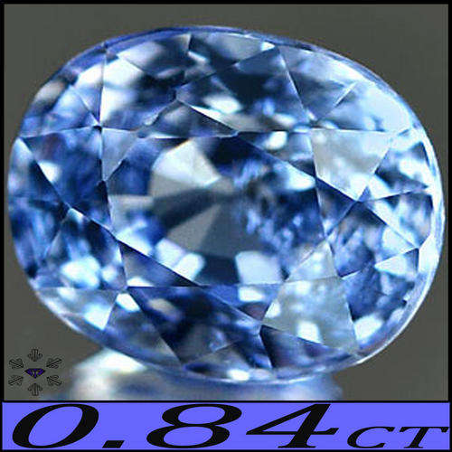0.84 CT ATTRACTIVE NATURAL VIOLET BLUE EYE CLEAN TANZANITE, AMAZING LUSTROUS GEMSTONE.