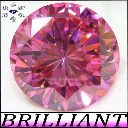 1.90CT DIAMOND SIMULATE [VVS] ~ VIVID PINK CALIBRATED BRILLIANT ROUND