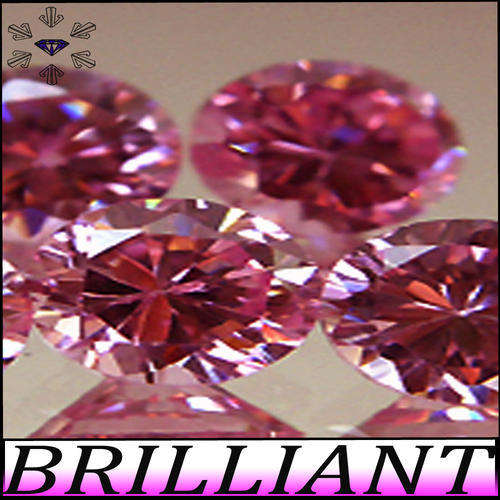2.10 CT PRESTINE PERFECT POLISHED  BRILLIANT PINK OVAL MAN MADE DIAMOND.