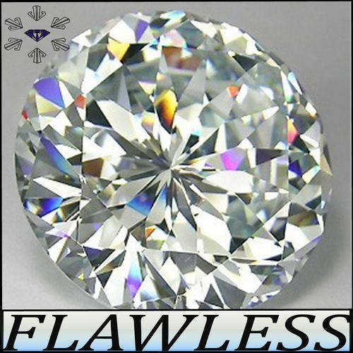 2.10 CT PRECISION POLISHED BRILLIANT ROUND DIAMOND SIMULANT, (7MM)