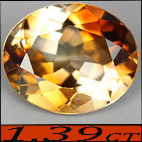 1.39CT IMPRESSIVE TOPAZ [VVS] ~ UNHEATED IMPERIAL CHAMPAGNE OVAL