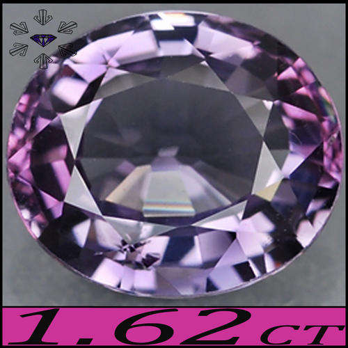 1.67 CT GORGEOUS GEM PINKISH PURPLE PERFECTLY POLISHED SRI LANKA SPINEL, A CLEAN UNHEATED GEMSTONE.