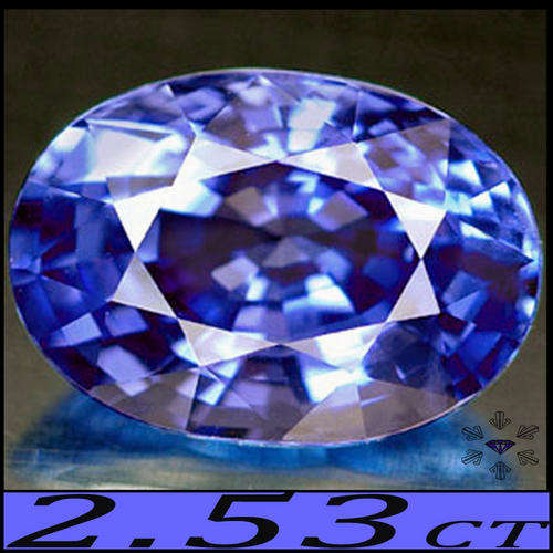 2.53 CT CORNFLOWER BLUE HINTS OF VIOLET TINTS COMPLIMENT THIS STUNNING CEYLON SAPPHIRE GEMSTONE.