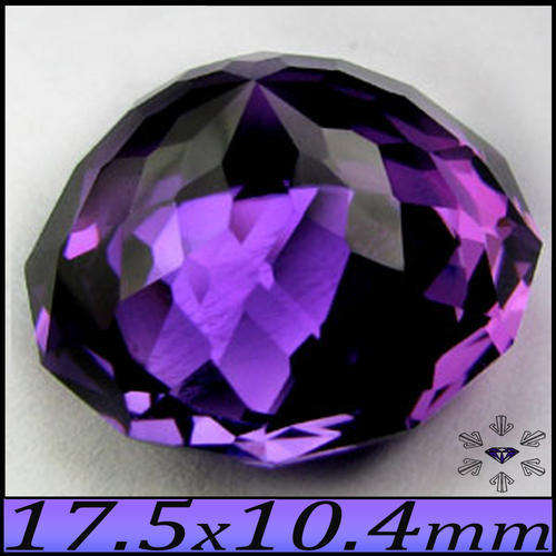 18.25 CT AMETHYST AMAZING DEEP PURPLE GEMSTONE, A BRILLIANT BRAZILLIAN FANCY OVAL.