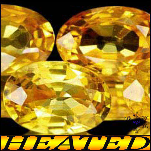 PRESTINE PAIR OF SUNNY GOLDEN CLEAN FANCY YELLOW ORANGE NATURAL SONGEA SAPPHIRE GEMSTONES.