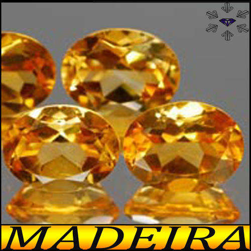 PRESTINE GOLDEN CLEAN YELLOW MADEIRA CITRENE GEMSTONE POLISHED IN AN OVAL