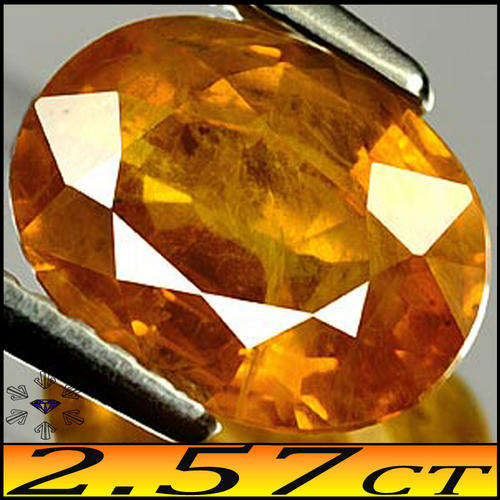 2.57CT YELLOW ORANGE SAPPHIRE - NATURAL GOLDEN SUNNY THAILAND GEM