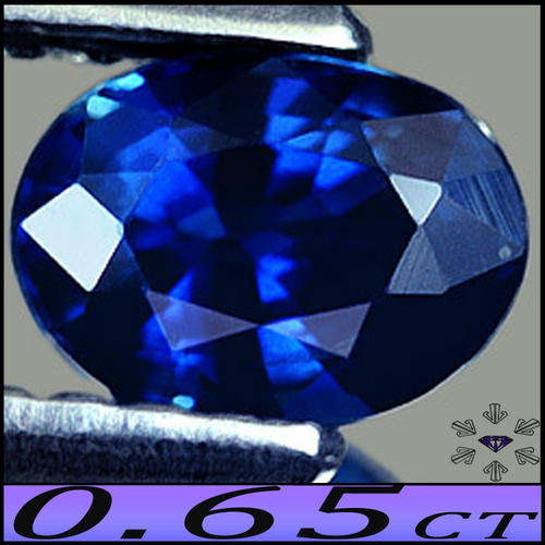 0.65CT SAPPHIRE [VS], MAGESTIC MADAGASCAN UNHEATED NATURAL DEEP BLUE OVAL POLISHED GEMSTONE.
