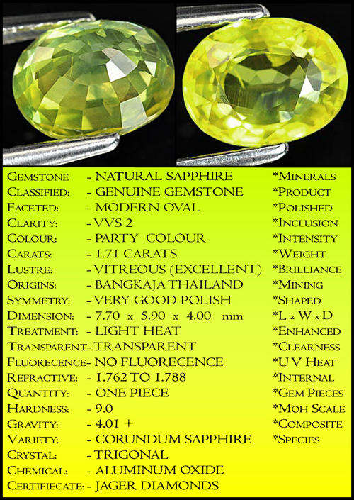 PARTY YELLOW GREEN COLOURED CLEAN SAPPHIRE, AN OVAL POLISHED NATURAL GEMSTONE.
