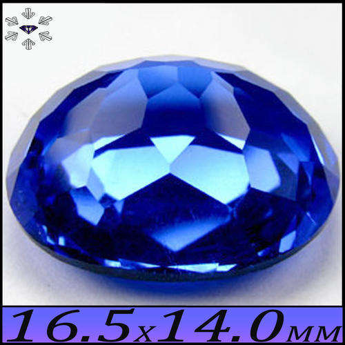 10.40CT SPECTACULAR TANZANITE BLUE COLOURED QUARTZ, A MULTI  FACETED OVAL GEMSTONE.