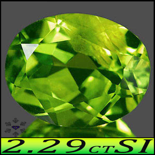 BRIGHT OLIVE GREEN NATURAL THAILAND PERIDOT OVAL GEMSTONE.