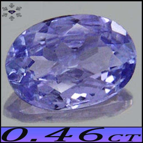 0.46CT VIOLET BLUE TANZANITE [VS], A MAGNIFICENT OVAL GEMSTONE WITH BRILLIANT FIRE..
