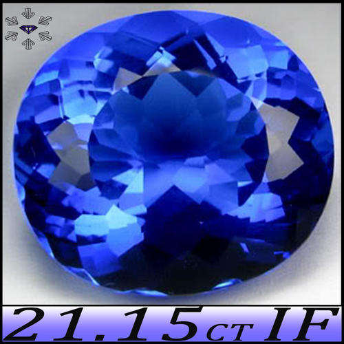 QUARTZ ~ MAGNIFICENT MULTI FACETED FANCY TANZANITE BLUE QUARTZ GEMSTONE.